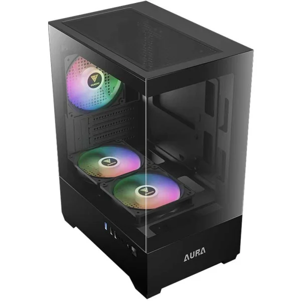 کیس کامپیوتر گیمدیاس مدل AURA GC9M ARGB (مشکی)