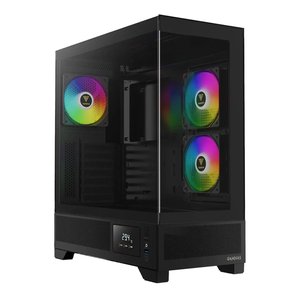 کیس کامپیوتر گیمدیاس مدل ATLAS M1 (مشکی)
