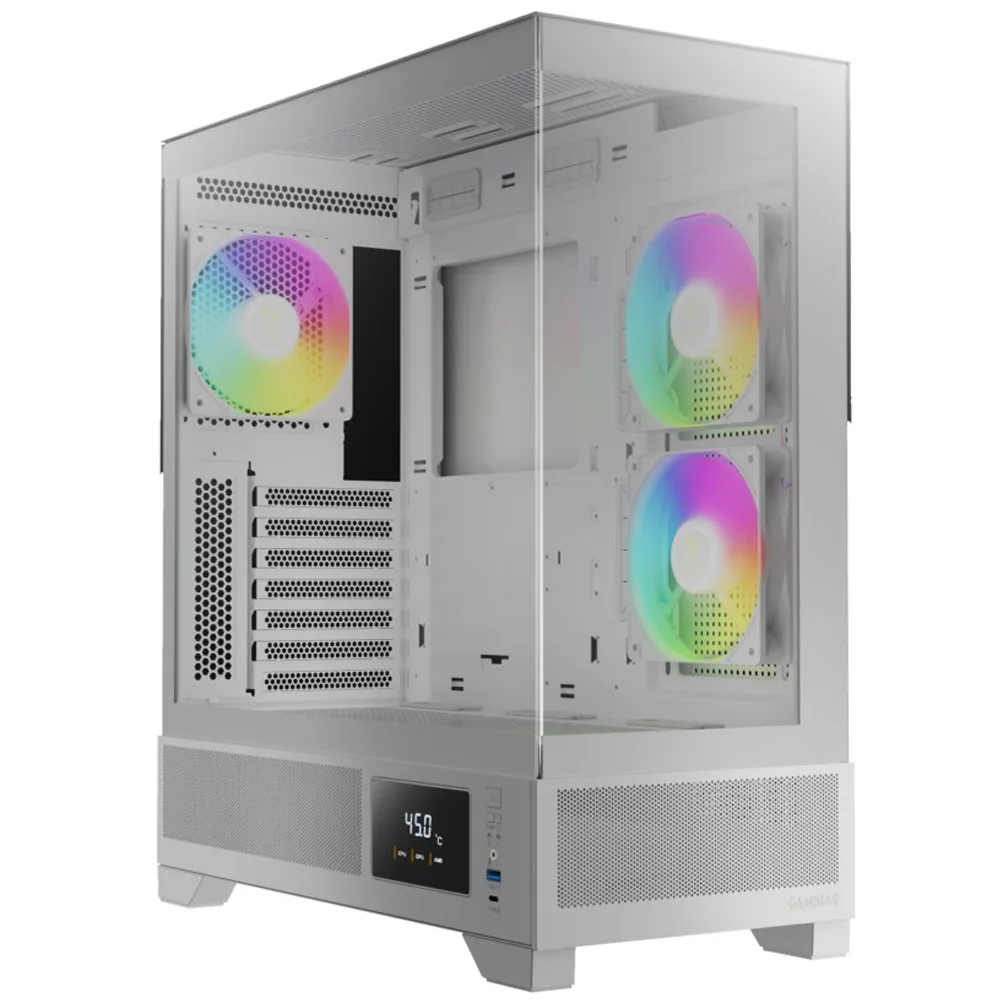 کیس کامپیوتر گیمدیاس مدل ATLAS M1 (سفید)