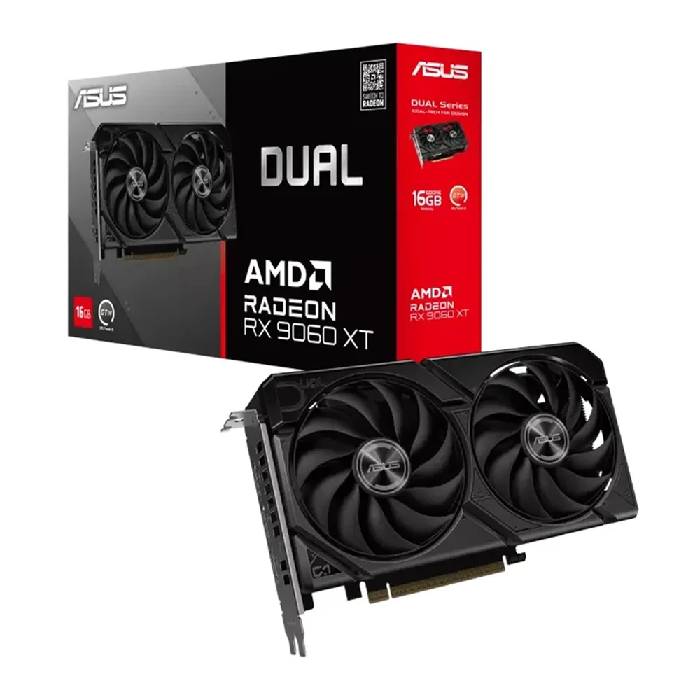 کارت گرافیک 9060 XT ایسوس Dual 16GB GDDR6