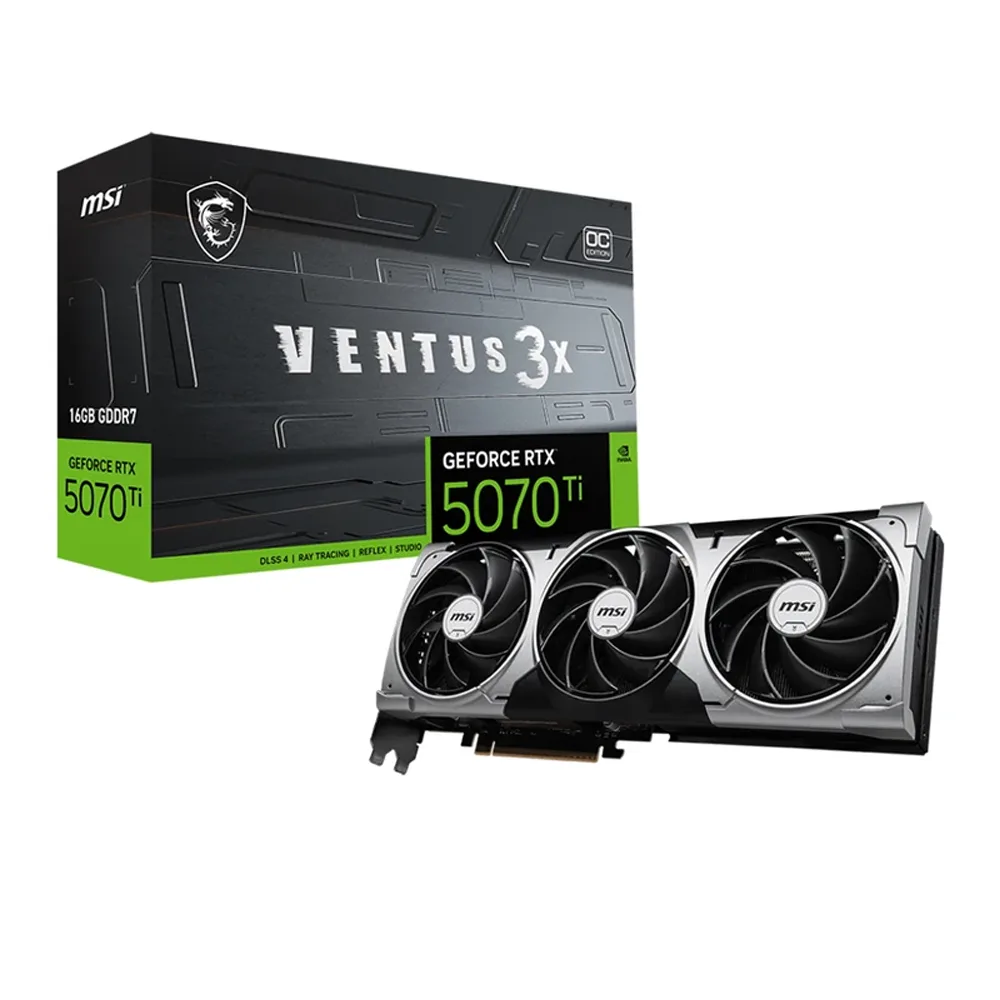 کارت گرافیک 5070 Ti ام‌اس‌آی Ventus 3X OC 16GB (RTX 5070 Ti Ventus)