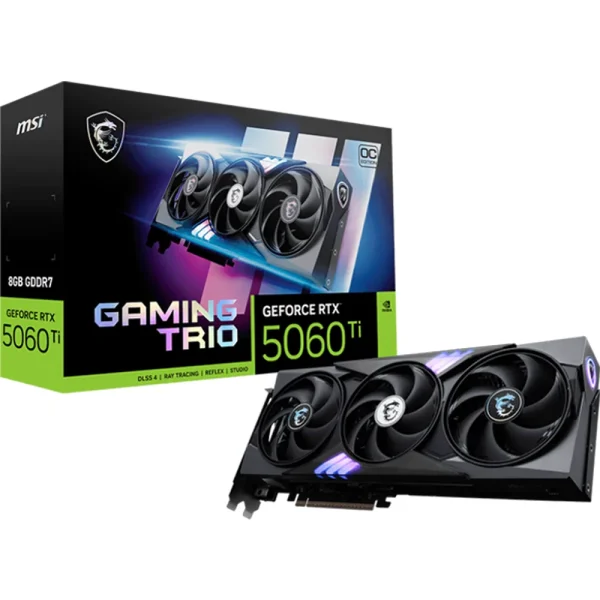 کارت گرافیک 5060 Ti ام‌اس‌آی Gaming Trio OC 8GB GDDR7