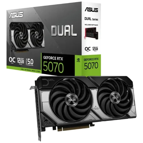 کارت گرافیک ASUS Dual GeForce RTX 5070 OC Edition 12GB GDDR7