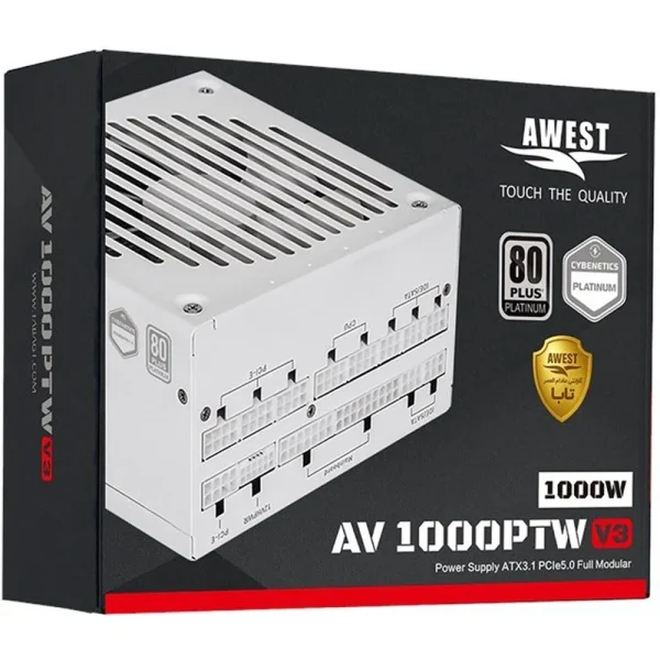 پاور اوست 1000 وات پلاتینیوم فول (سفید) – ATX3