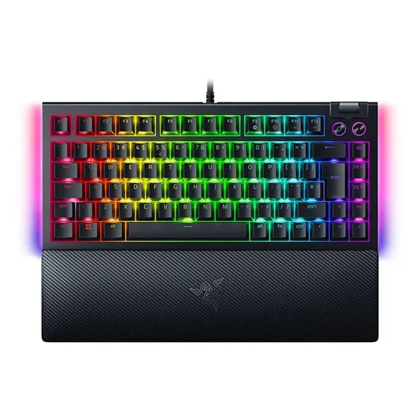 کیبورد گیمینگ ریزر BlackWidow V4 75% نسخه Phantom (سوییچ نارنجی)