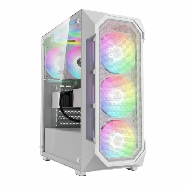 کیس کامپیوتر گیمدیاس مدل AURA GC1 ELITE (سفید)